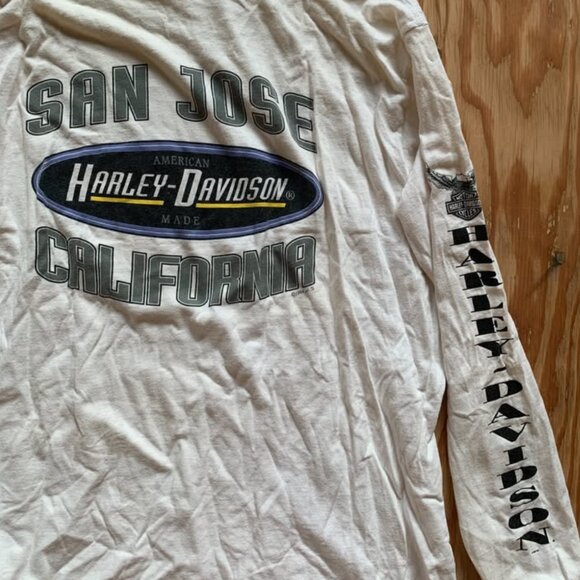 Vintage 1998 harley davidson San Jose long sleeve shirt - california motorcyclet - Picture 6 of 6